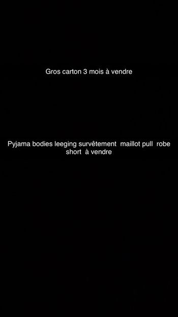 Gros lot 3 mois