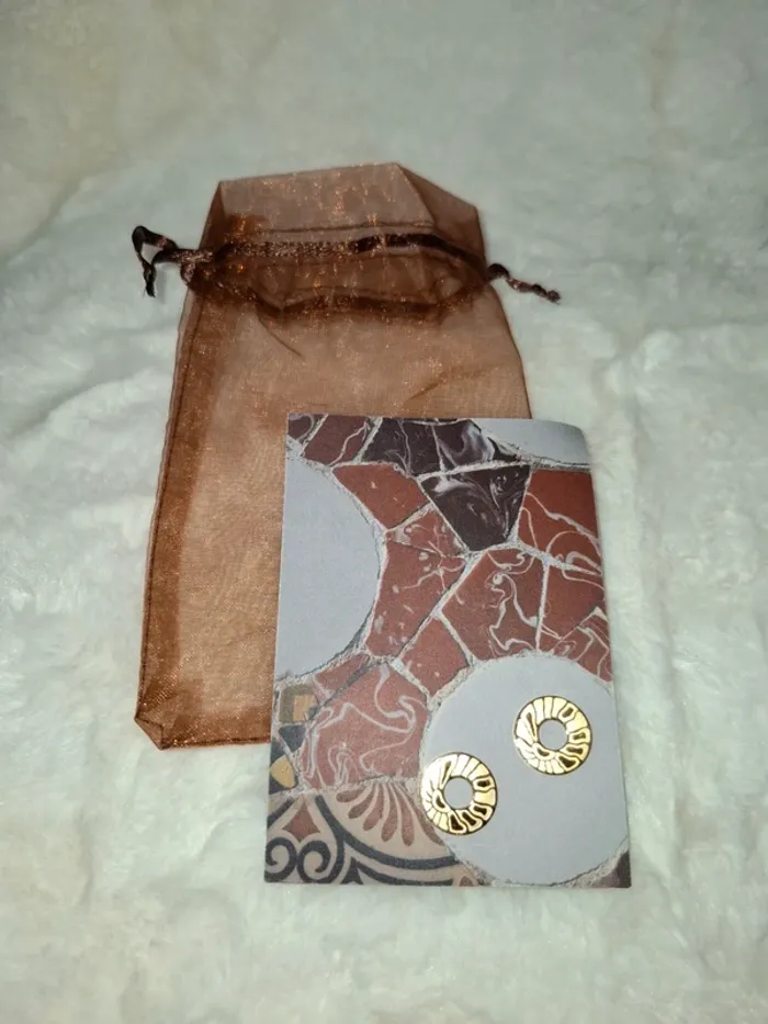 Boucles d'oreilles dorées Puces Marisol