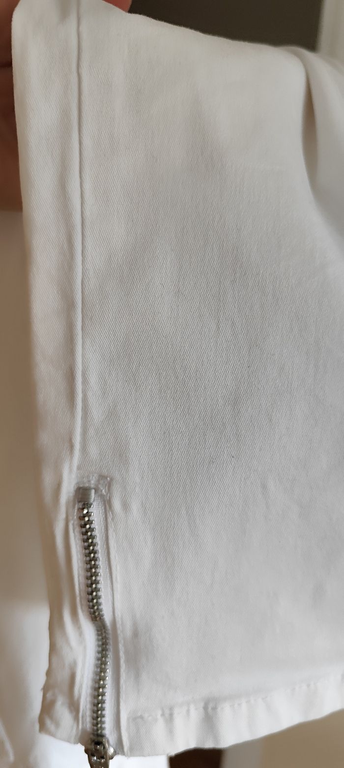 Pantalon femme taille 40 blanc - photo numéro 6