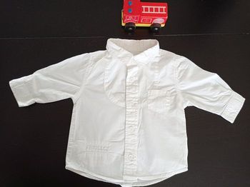 Chemise blanche bébé 3 mois
