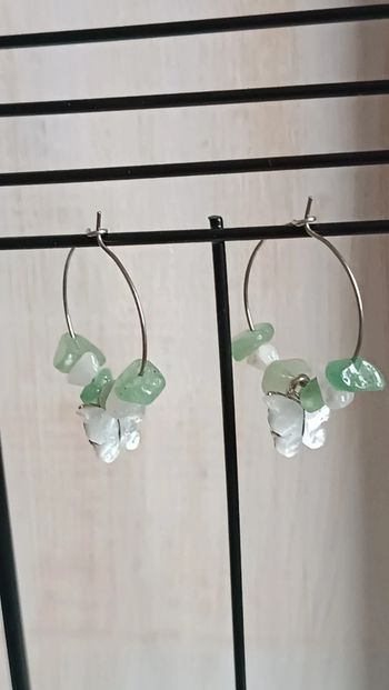 Jolies créoles en acier inoxydable