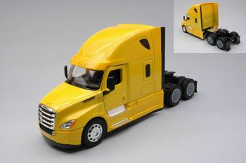 WELLY 1:32 CAMION FREIGHTLINER CASCADIA JAUNE EN METAL