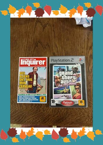 Jeu PlayStation 2 grand theft auto vice city stories