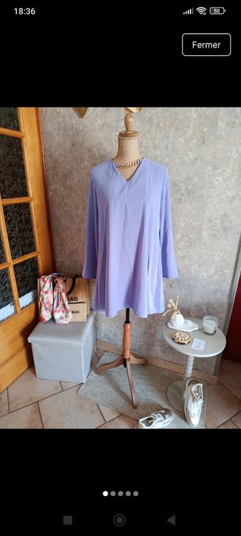 Mini robe col collier 