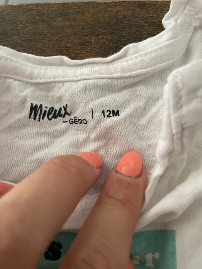 Lot de 4 tee-shirts bébé fille 12 mois - photo numéro 2