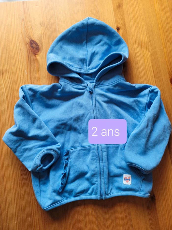 Sweat zip capuche tex 24 mois