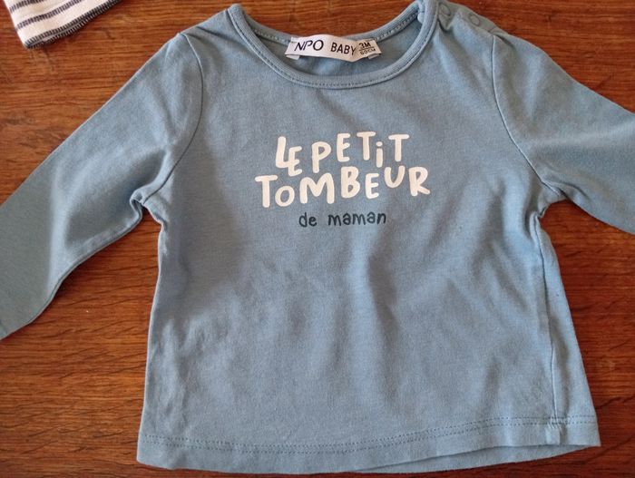 Lot de 5 haut manches longues taille 3mois - photo numéro 4