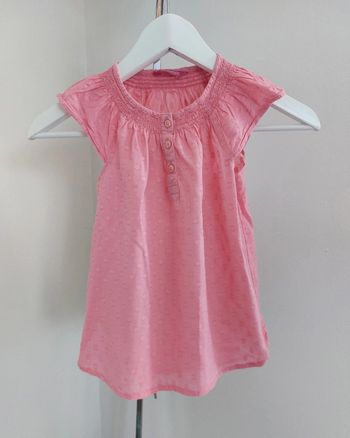 T-shirt manches courtes rose blouse été 8 ans