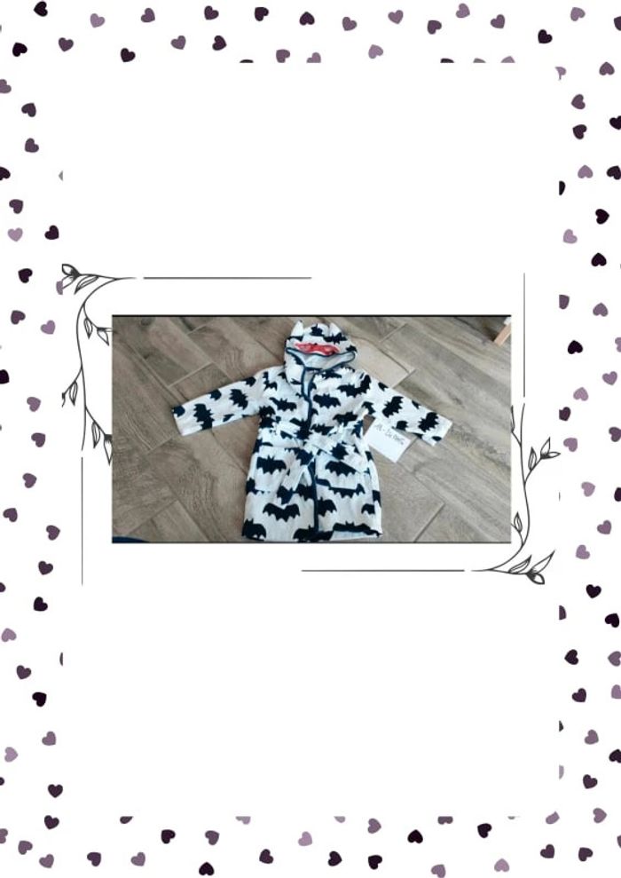 Peignoir de bain éponge Batman Marvel 18/24 mois