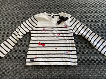 T shirt manches longues marin