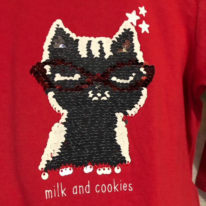 Joli t-shirt tunique chat sequins 12 mois Tape à l’œil - photo numéro 4