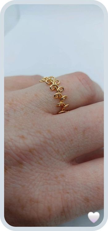 Magnifique bague dorée