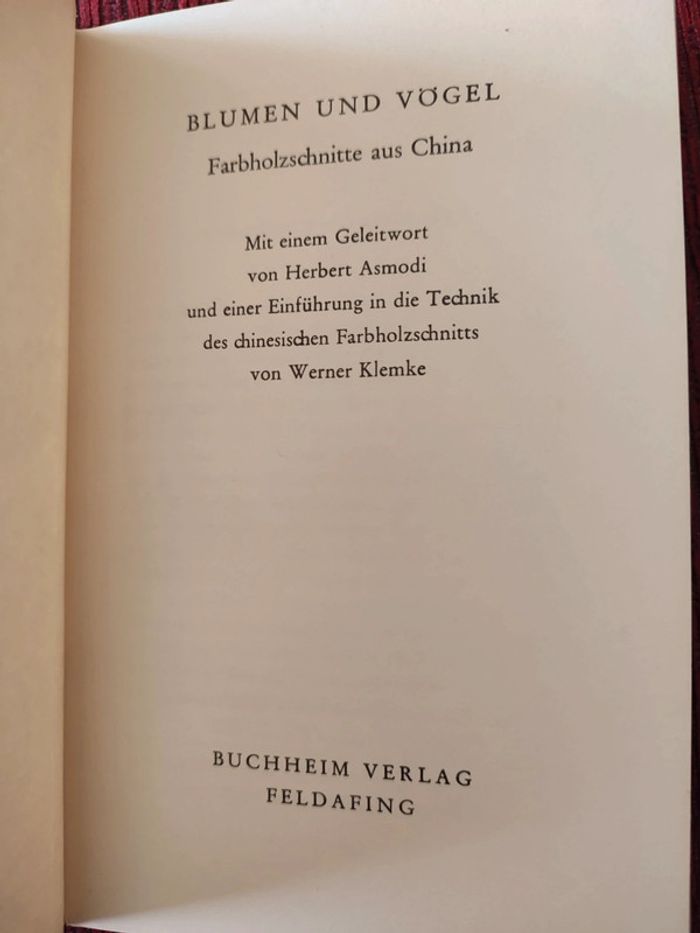 Livre "Blumen und Vögel - Buchheim Bücher - photo numéro 3