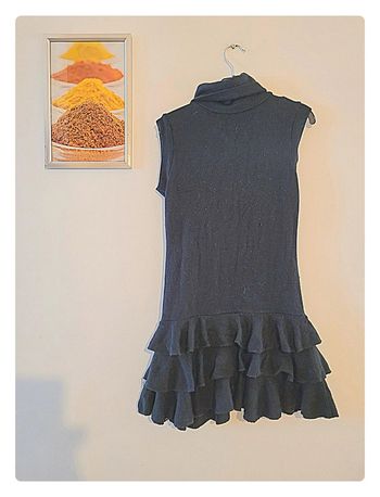 Tunique/ robe pull courte à col roule