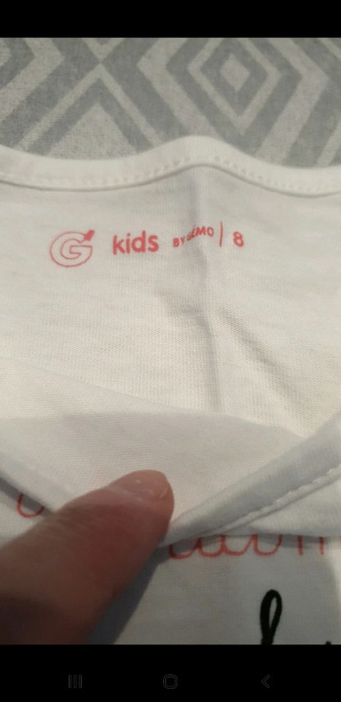 T-shirt manches longues 8 ans chat - photo numéro 3