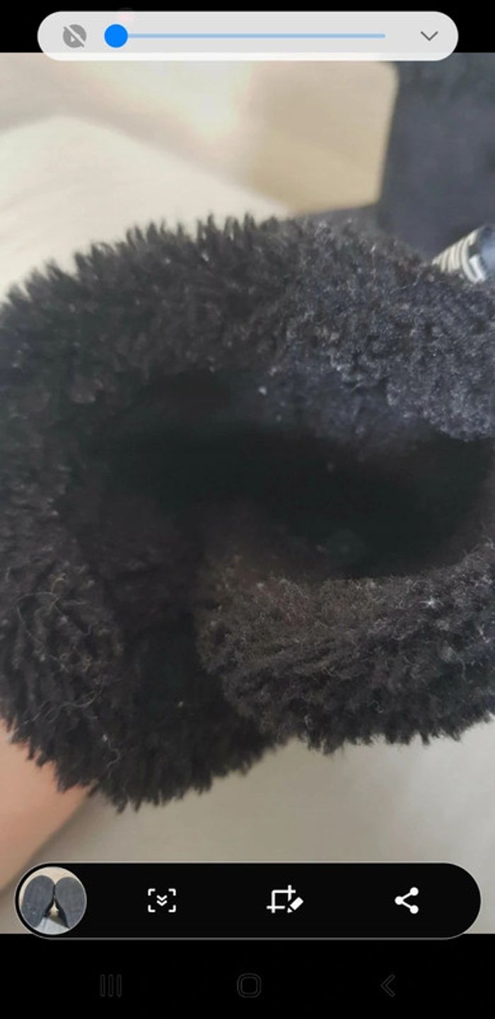 Bottine en daim noir bien chaude - photo numéro 4