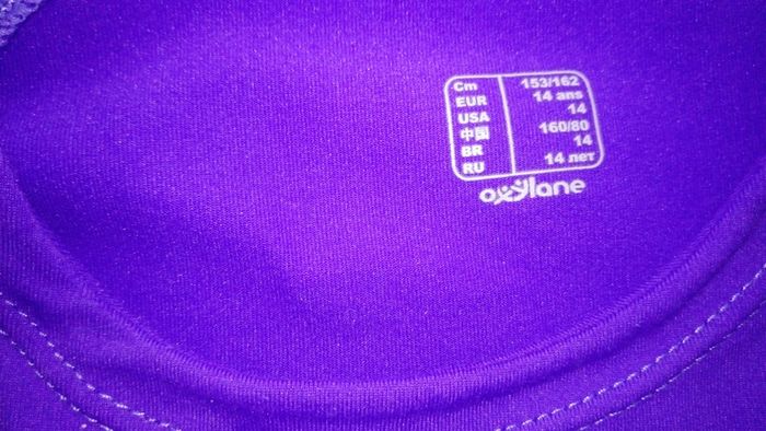 Joli tee-shirt de sport equarea violet - photo numéro 4