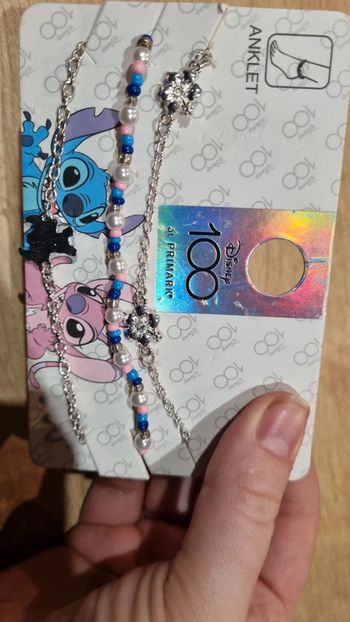 Bracelets chevilles neuf Stitch disney 🥰 argenté