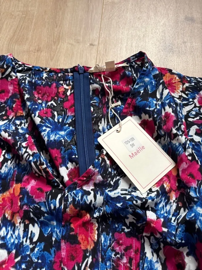 Combishort fleurie Maelle s/M neuve - photo numéro 2