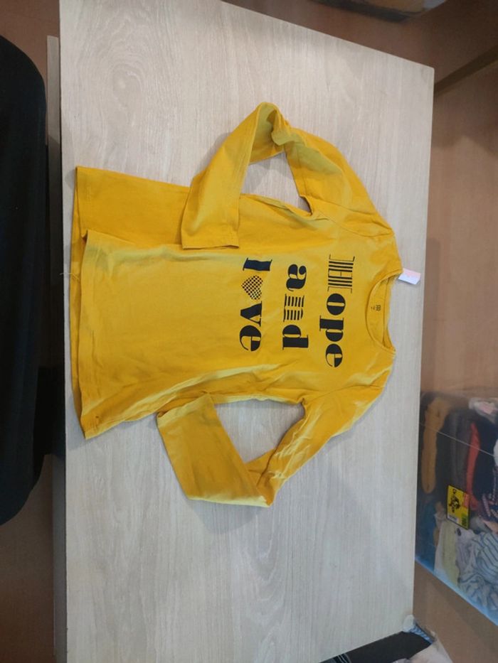 Tee shirt moutarde la redoute Hope and love