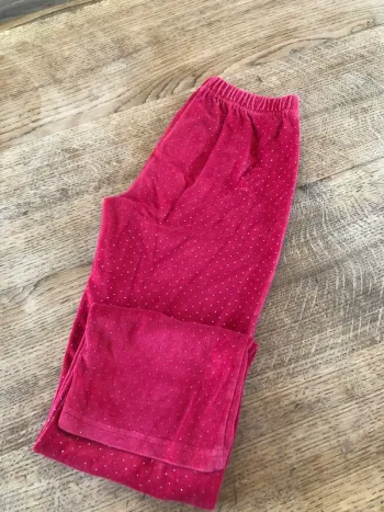 Pantalon pyjama velours 12 ans