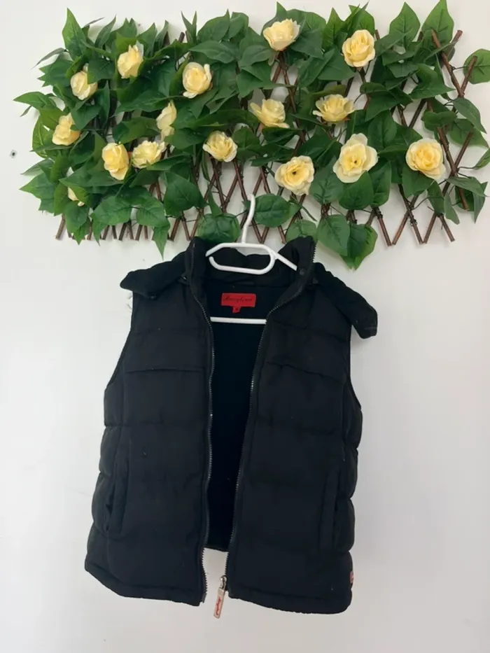 Doudoune sans manches capuche amovible