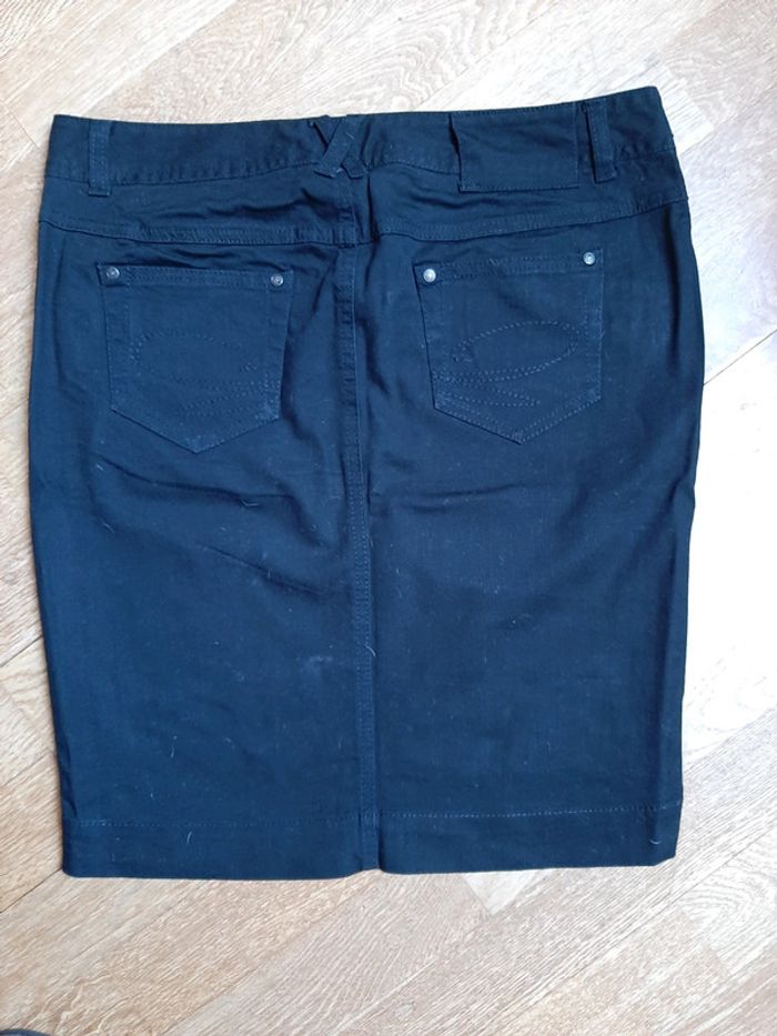 Jupe façon jean fendue - photo numéro 3