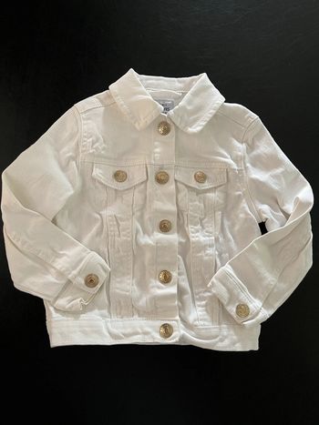 Veste en jean 2/3 ans blanche fille