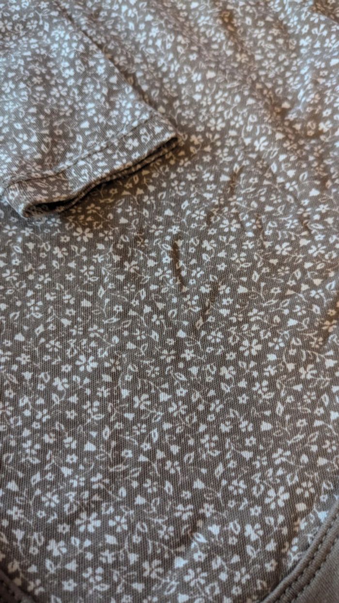 Body manches longues marron arabesque - photo numéro 2