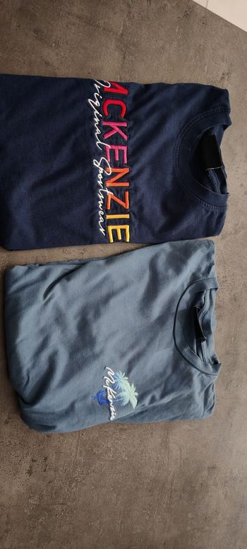 lot de 2 t-shirts manches courtes mc kenzie