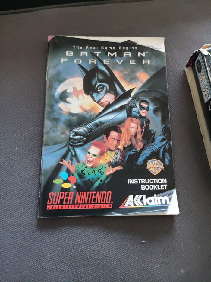 Batman forever super nintendo en boite - photo numéro 7