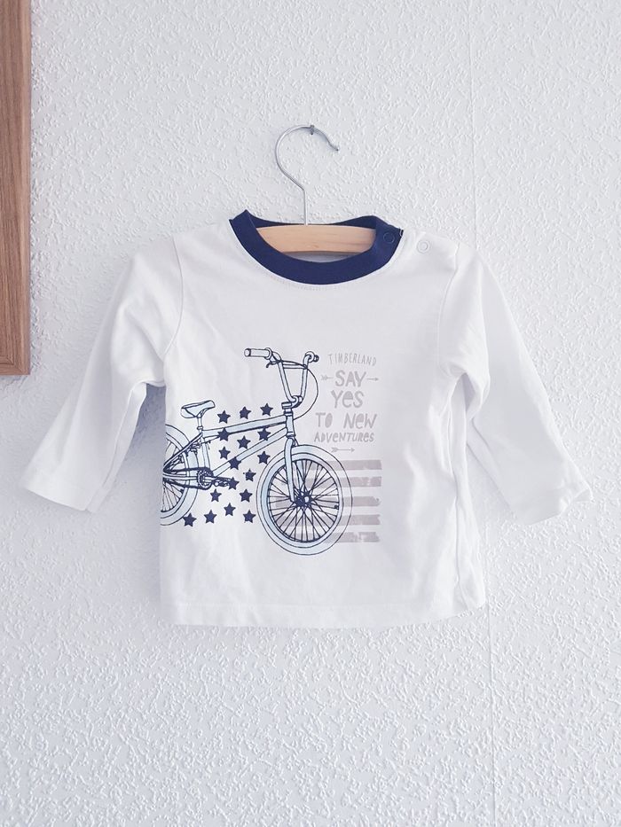 Timberland - Ensemble tee-shirt manches longues + pantalon training (6 mois) - photo numéro 2