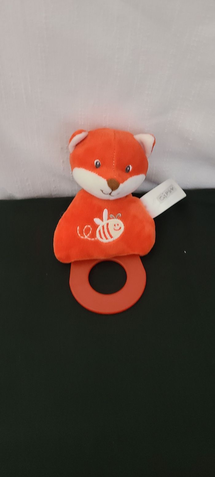 Hochet Rainbow renard - 15 cm