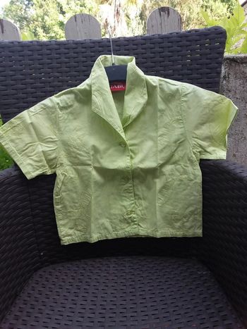 Chemise vert pomme 4 ans