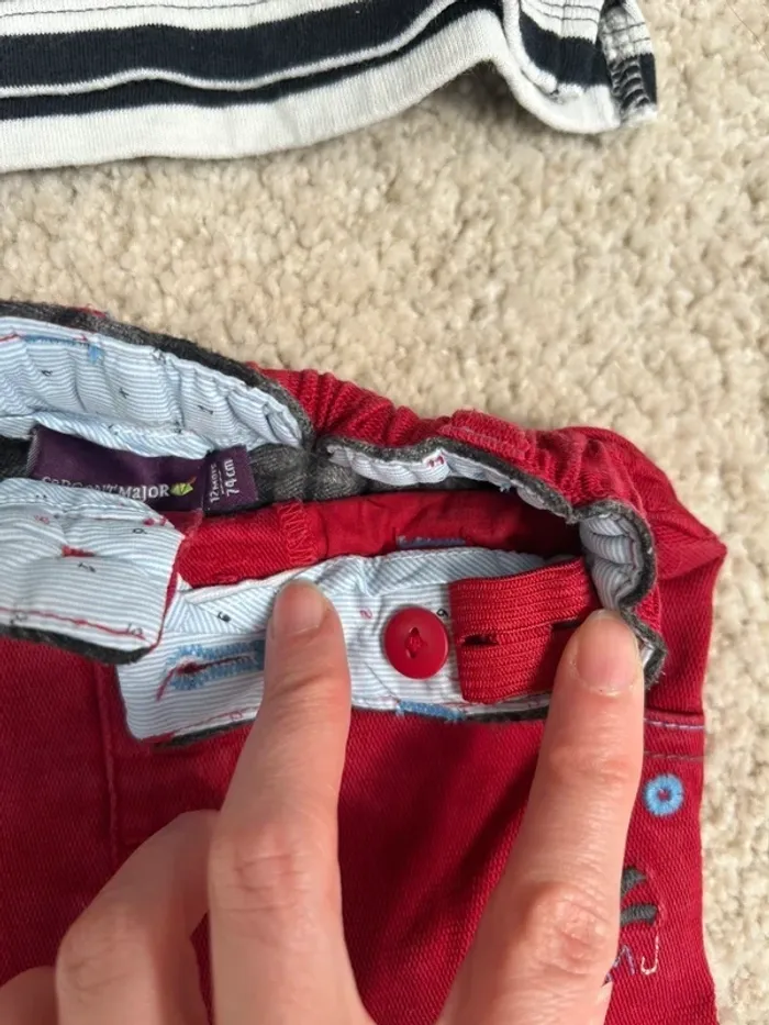 Lot demie-saison bébé garçon - ensemble pantalon et haut à manches longues - 12 mois - photo numéro 5