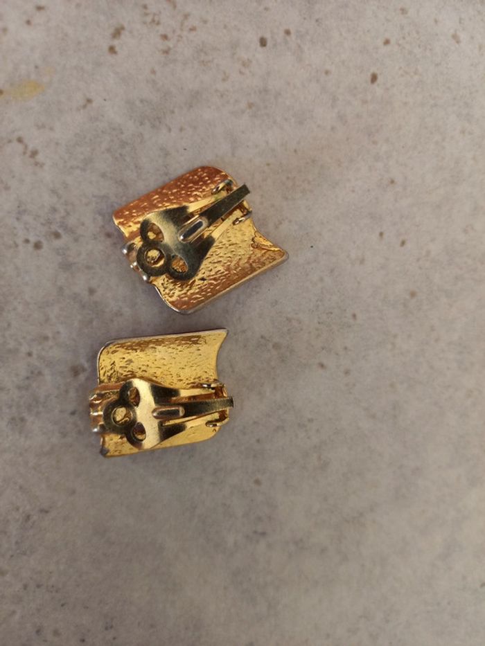 Boucle d oreilles vintage rouge - photo numéro 2