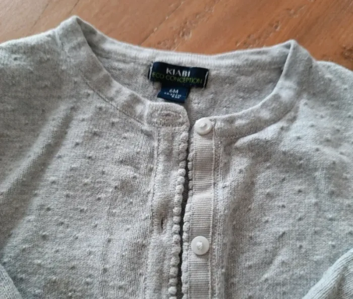 Gilet Kiabi gris clair - photo numéro 2