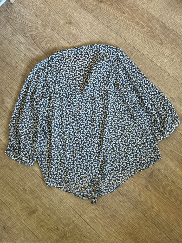 Blouse imprimée fleurie avec manches 3/4 Jacqueline Riu taille 42 comme neuve - photo numéro 8