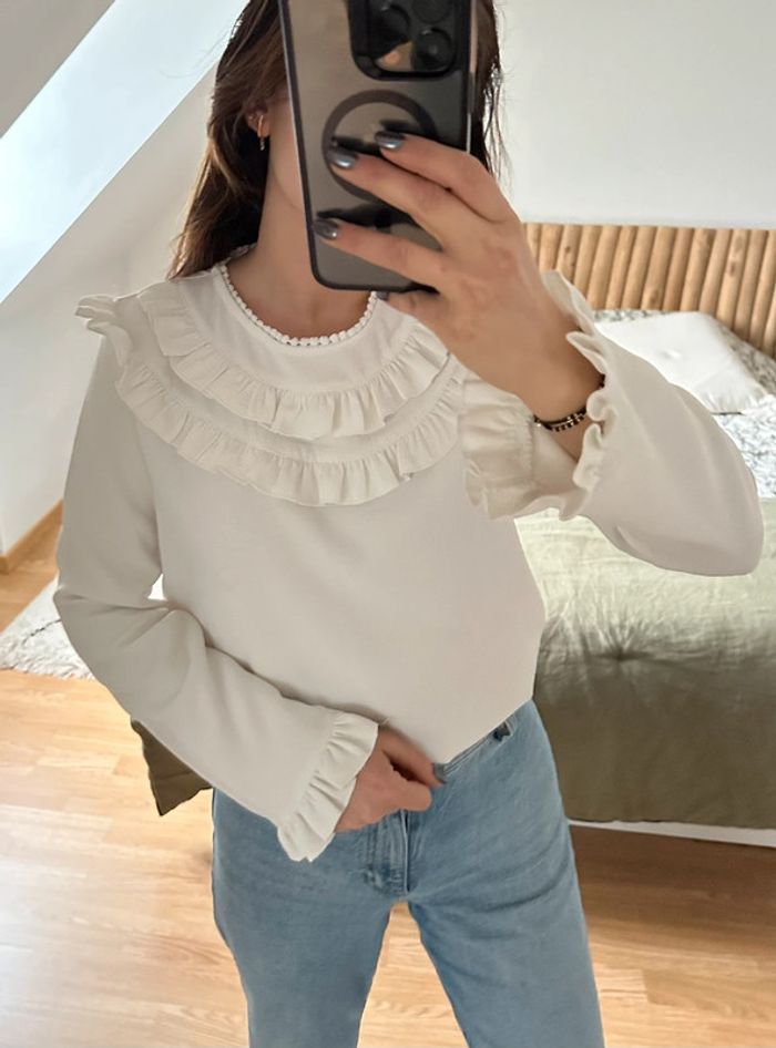 Blouse Saaj blanche détail volants 🐚 - photo numéro 7