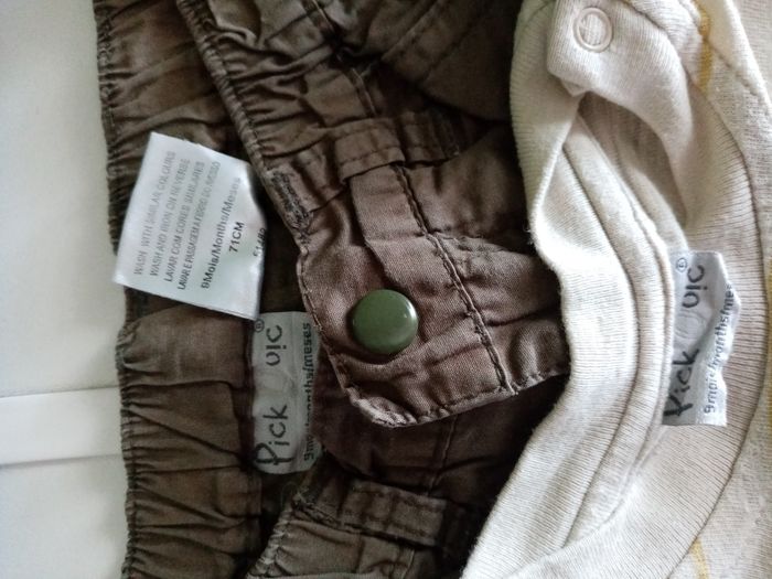 Ensemble t-shirt manches longues et pantalon 9 mois - photo numéro 4