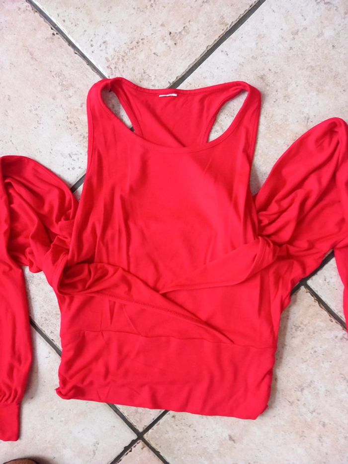 Tunique croisé cache cœur T36 elasthan - photo numéro 4