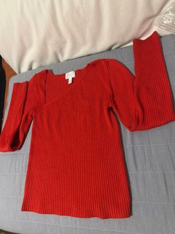 Pull côtelé femmes asymétrique taille S
