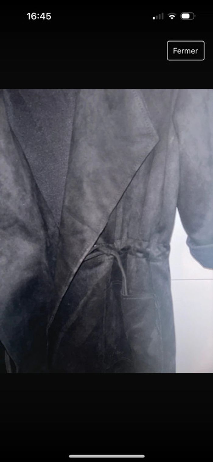 Veste longue en daim - photo numéro 2