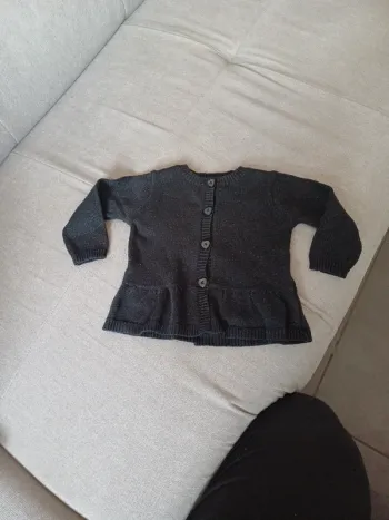 Gilet kimbaloo noir à pailette taille 1 mois