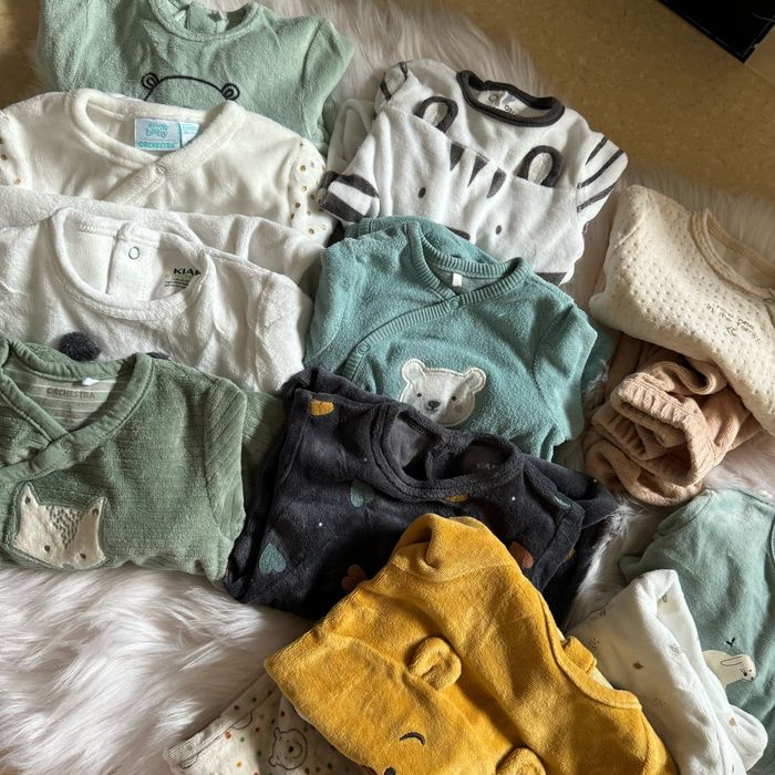 Lot de 10 pyjamas velours 3 mois - photo numéro 2