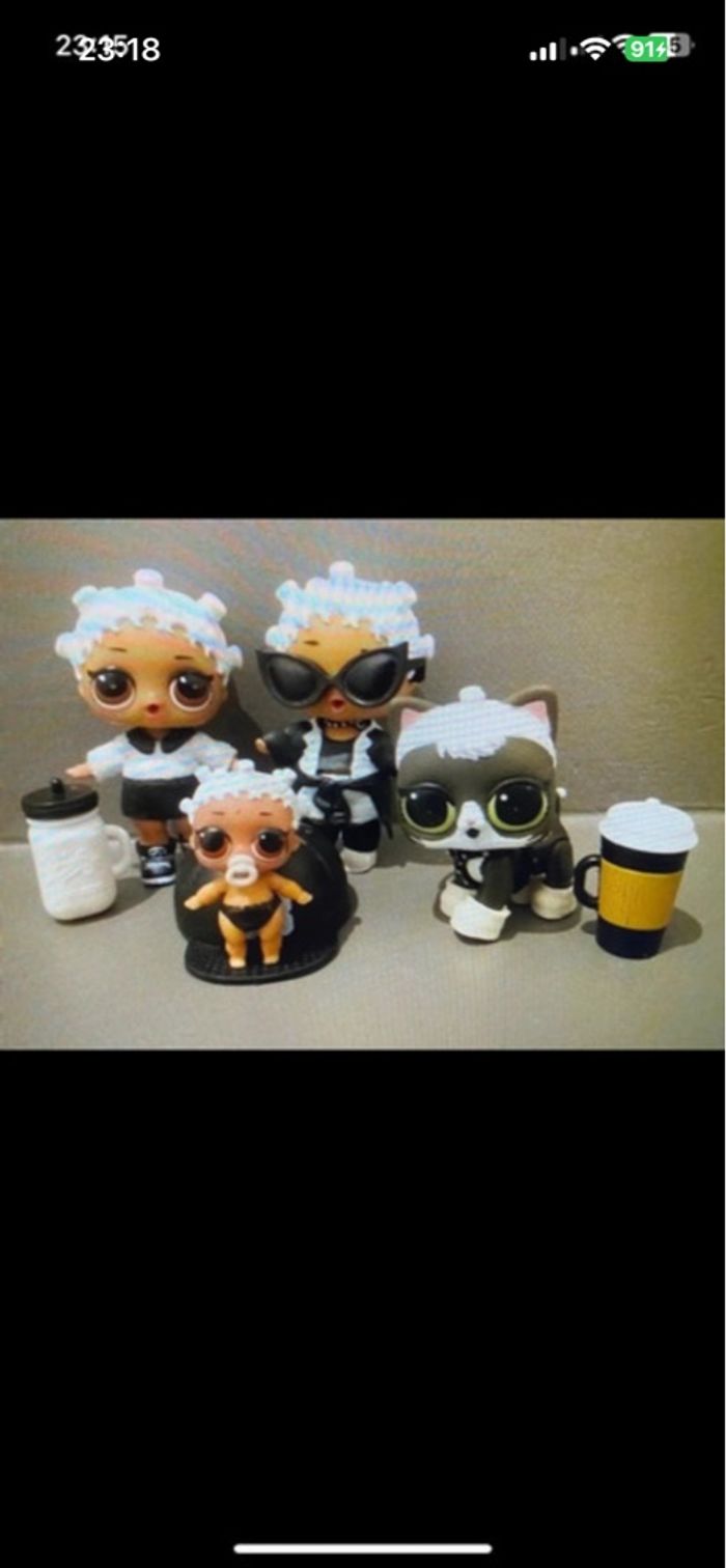 LOL Surprise OMG Dance B-Gurl Doll with 15 Surprises, Stylish Clothes, Magical Blacklight, Accessories, Shoes, Stand, TV Pack +  LOL Tweens Fashion Doll with 15 Surprises, Blue Hair - photo numéro 9