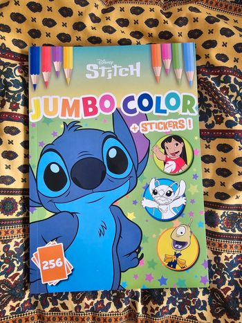 Cahier de coloriage xxl + stickers stitch disney