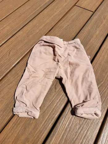 Pantalon chaud beige 12 mois obaibi