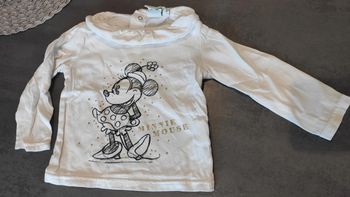 T-shirt manches longues bébé fille 18 mois Disney Minnie