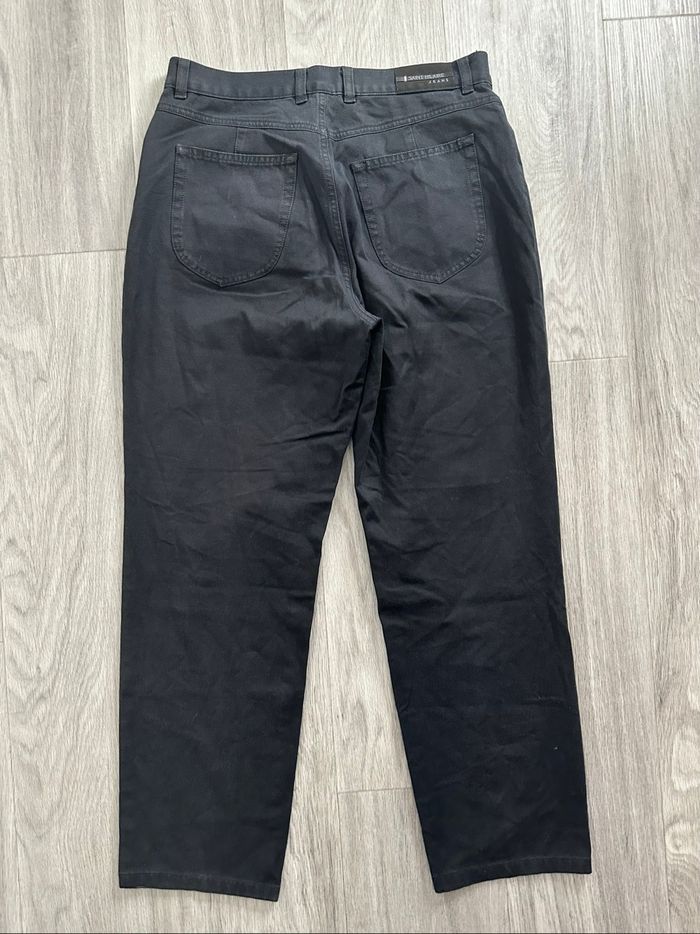 Jean denim taille haute noir Saint Hilaire Vintage T44 XXL - photo numéro 4